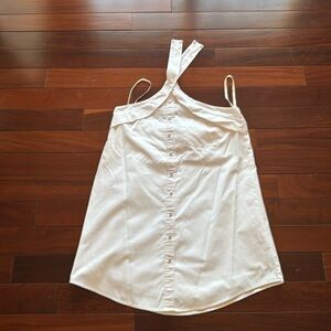 Joa sundress size large whiter corded cotton backless